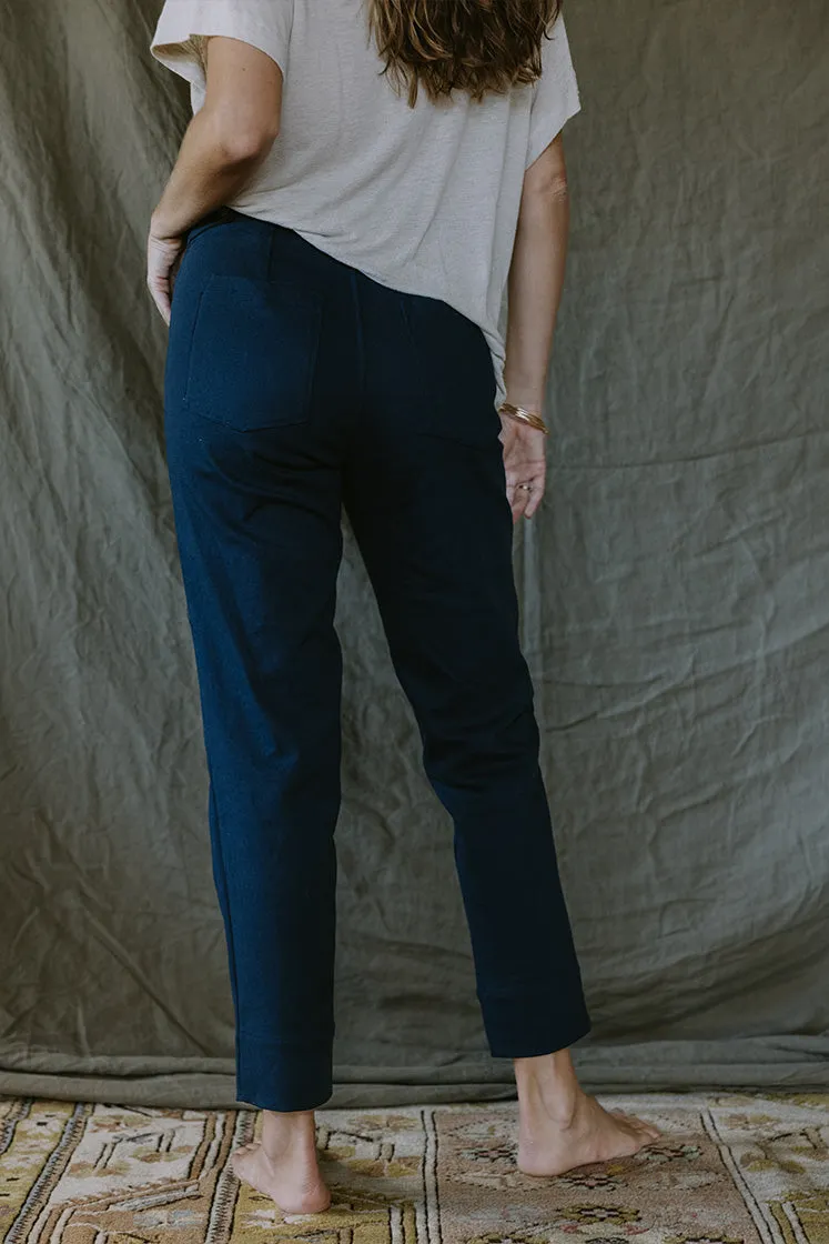 Retro Pocket Pants - Navy Twill