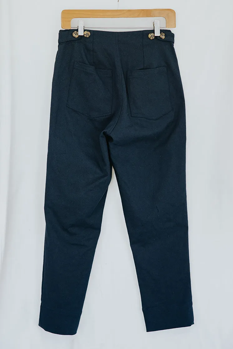 Retro Pocket Pants - Navy Twill