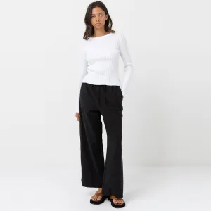 Rhythm Women's Classic Drawstring Pant - Black