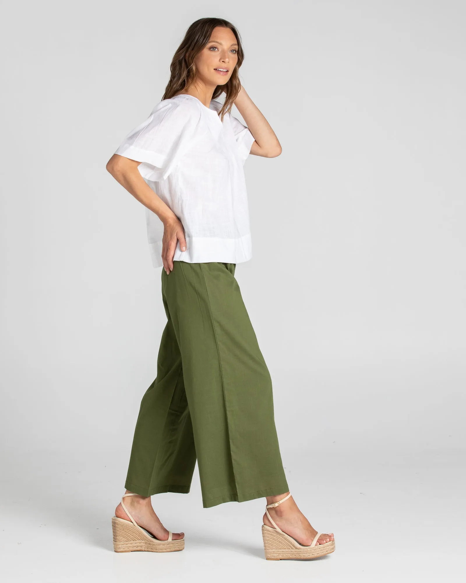 Ria Pant No Pockets - Khaki