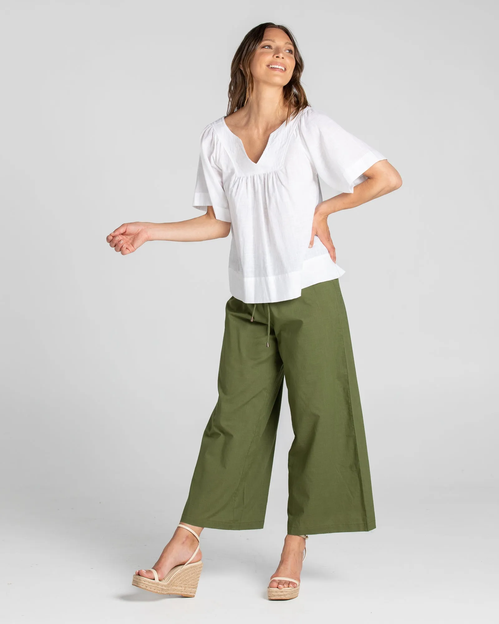 Ria Pant No Pockets - Khaki