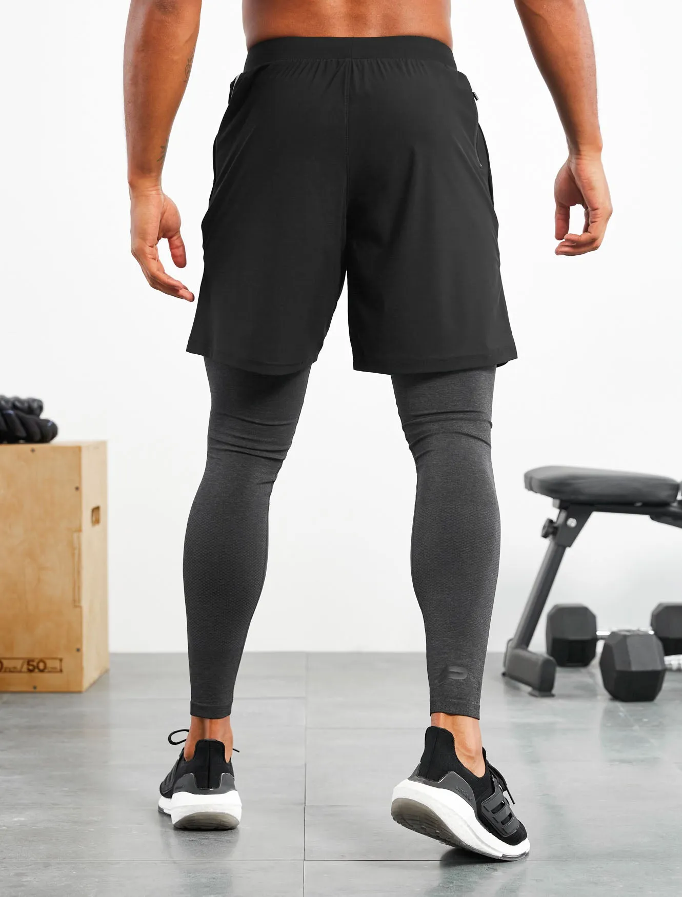 Seamless Training Leggings - Black Marl