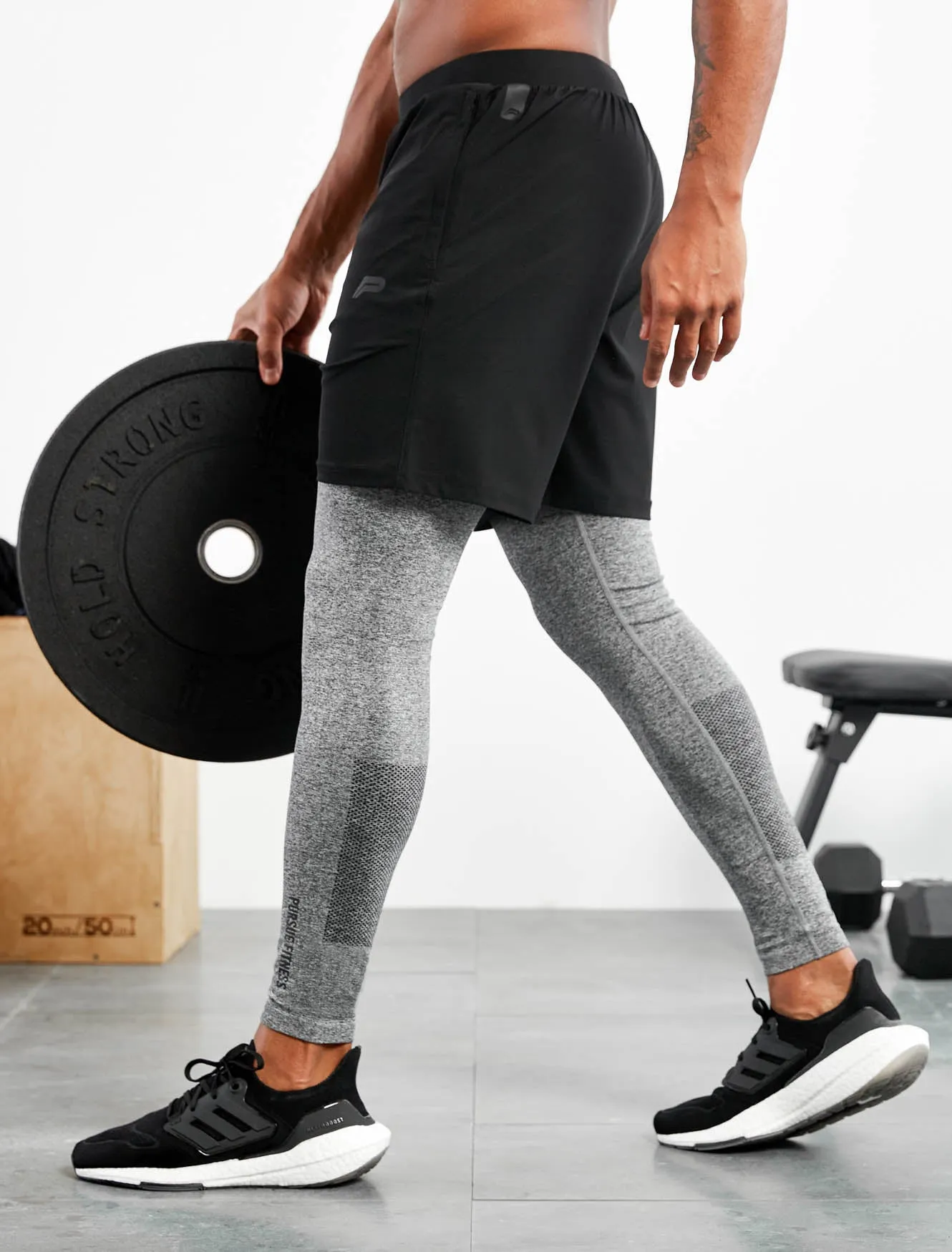 Seamless Training Leggings - Grey Marl