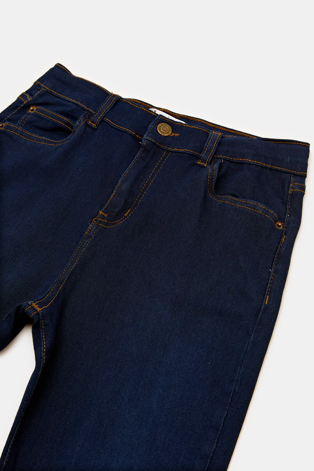 Senior Boys Navy Basic Jeans