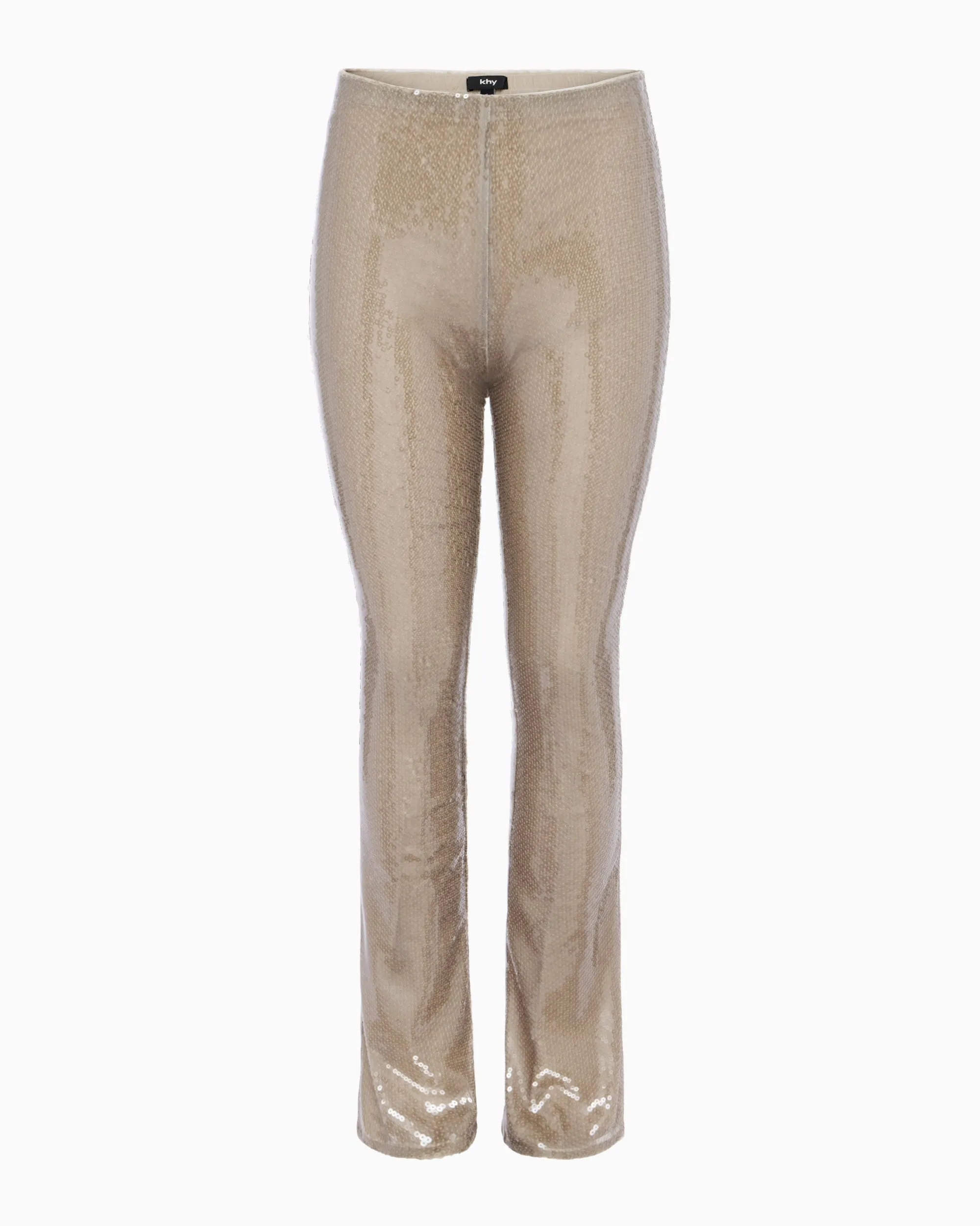 Sequin Low Rise Pant | Champagne