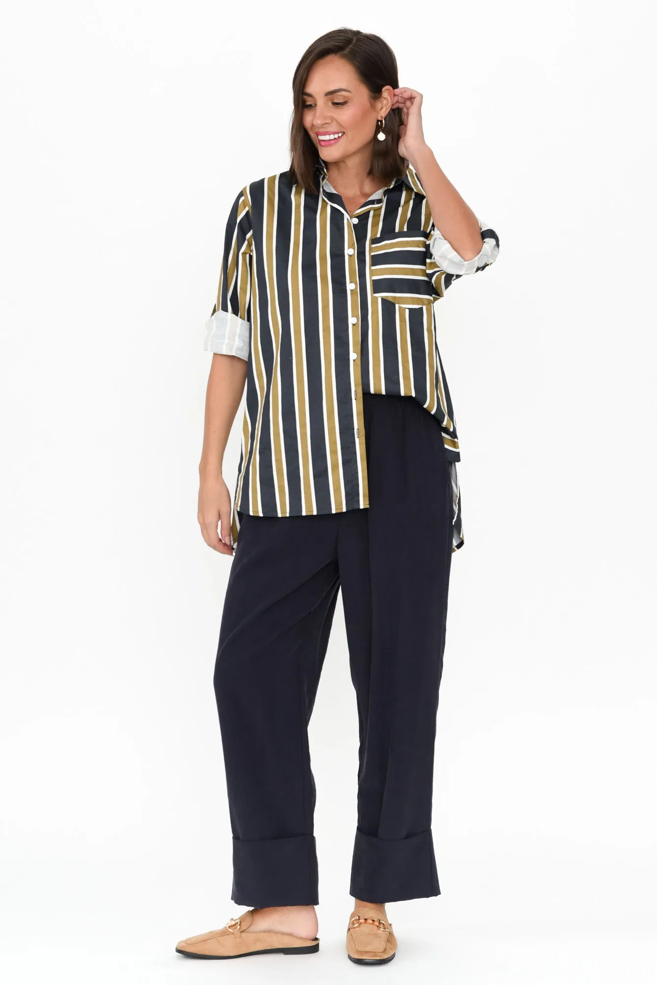 Seria Navy Cuff Pants