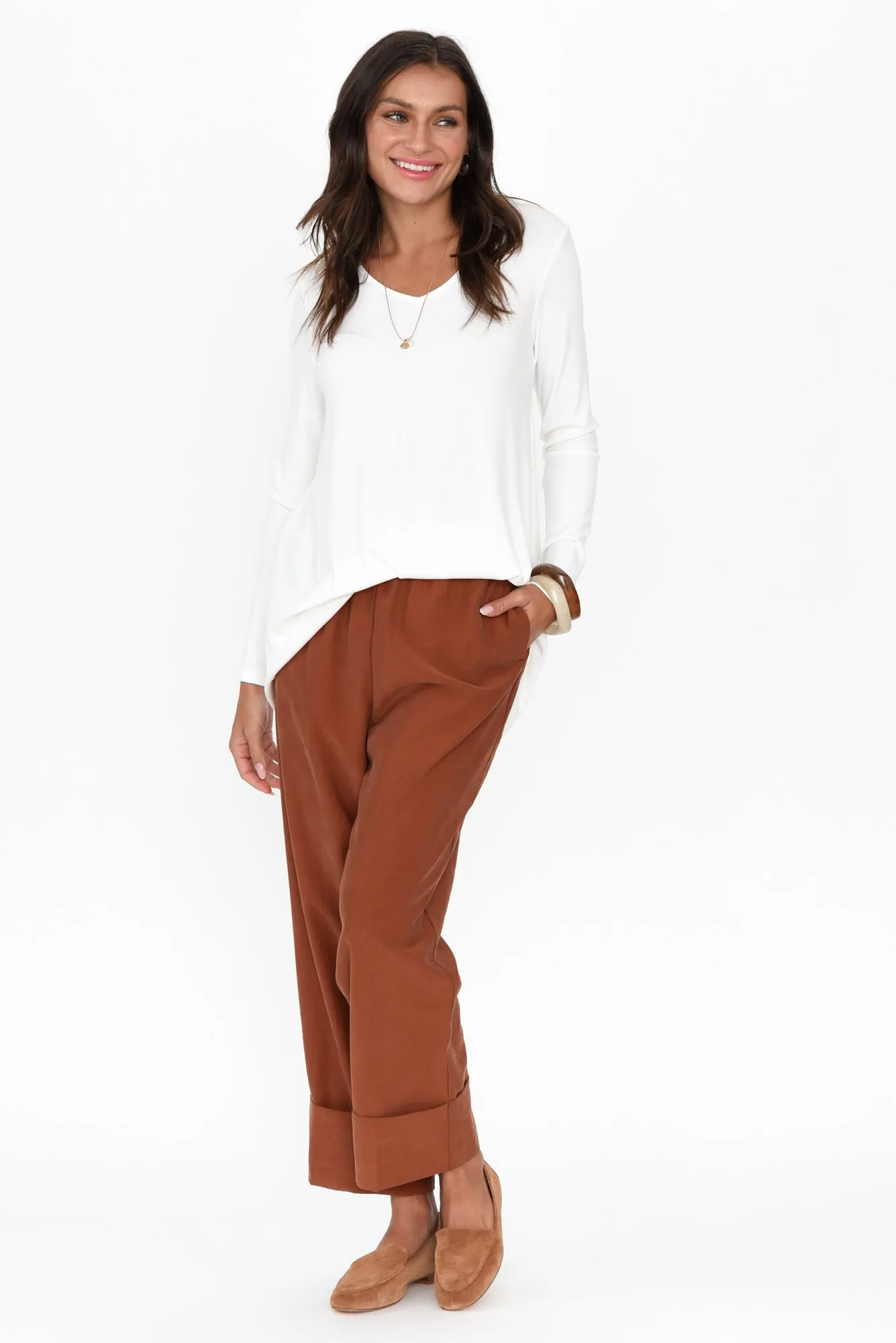 Seria Rust Cuff Pants