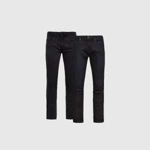 Slim Indigo and Black Comfort Stretch Jeans 2-Pack