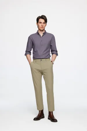 Soft Multi Way Stretch Casual Slim Tapered Fit Pants