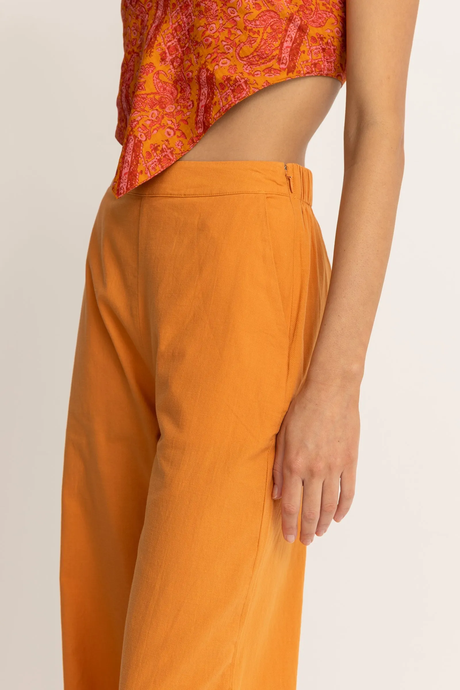 Solstice Wide Leg Pant Orange