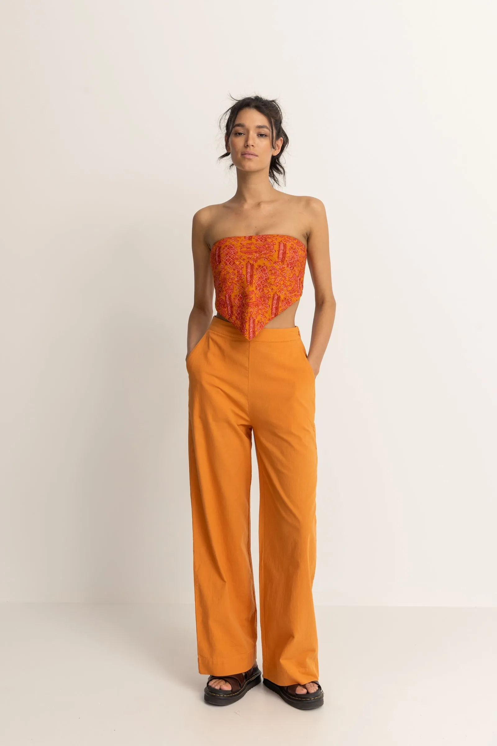 Solstice Wide Leg Pant Orange