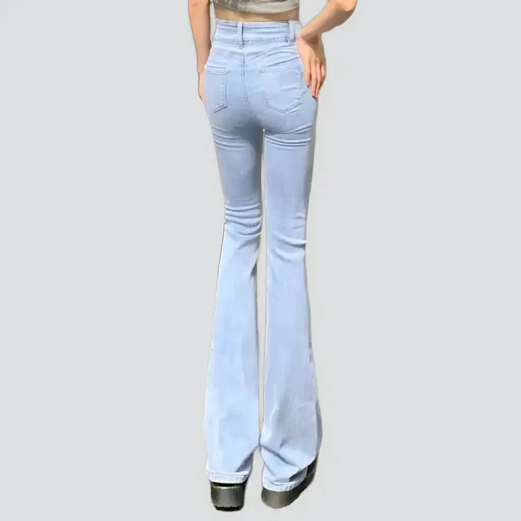 Street women's stonewashed jeans