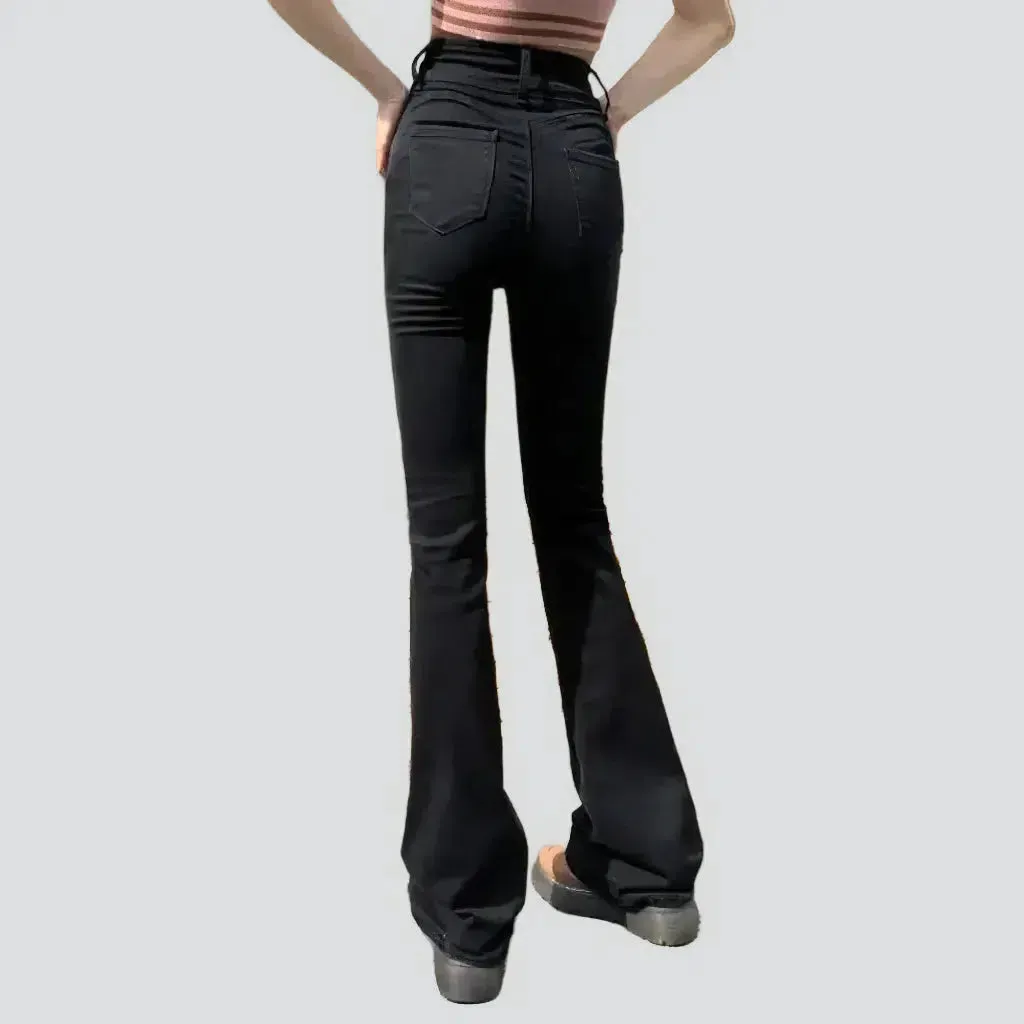 Street women's stonewashed jeans