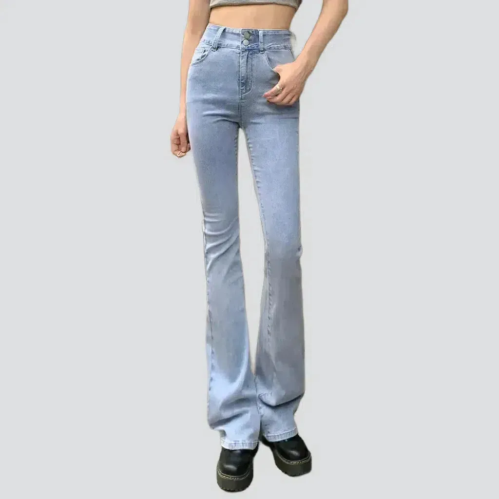 Street women's stonewashed jeans