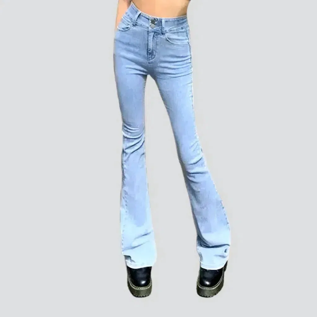 Street women's stonewashed jeans