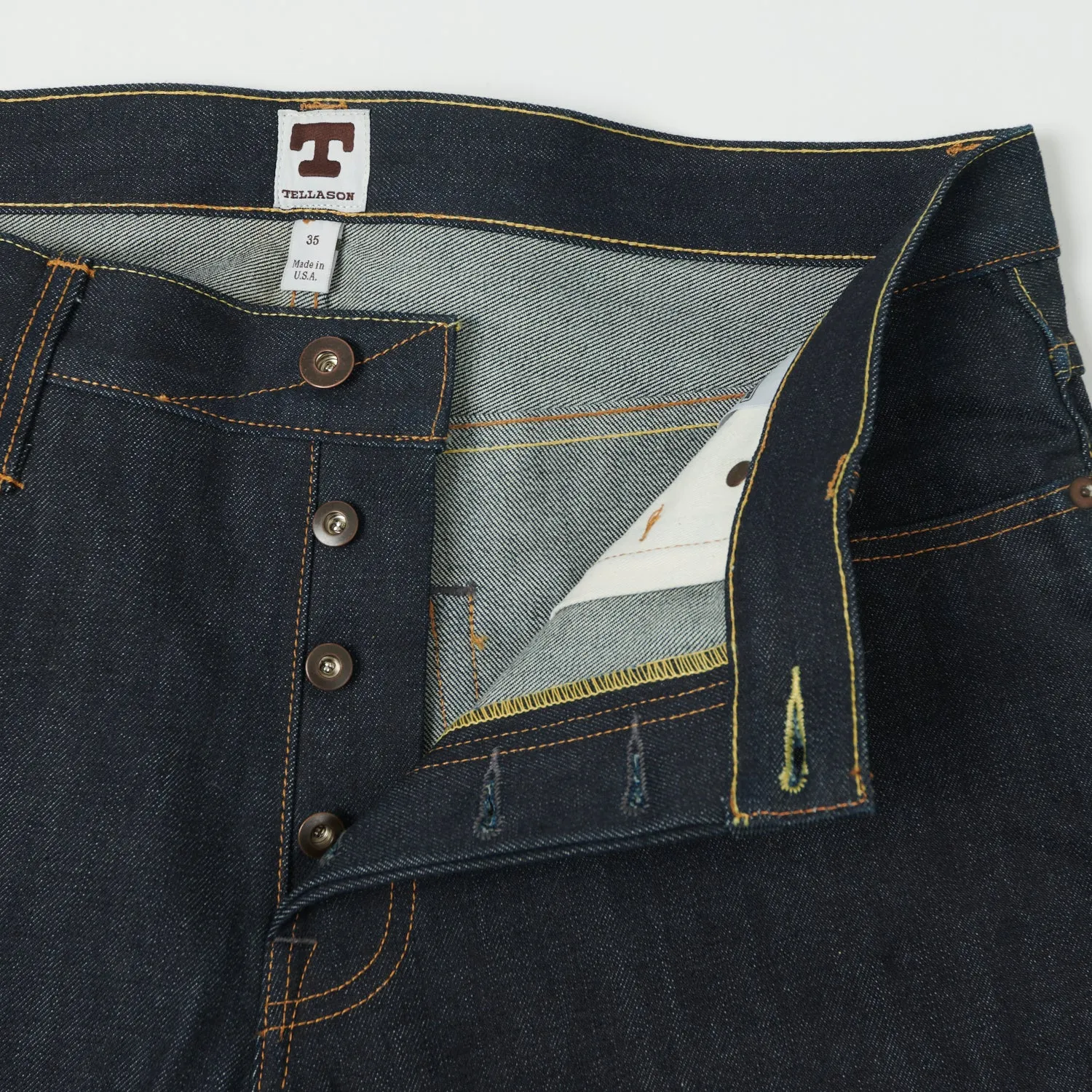 Tellason Gustave 16.5oz Slim Tapered Jean - Cone Mills