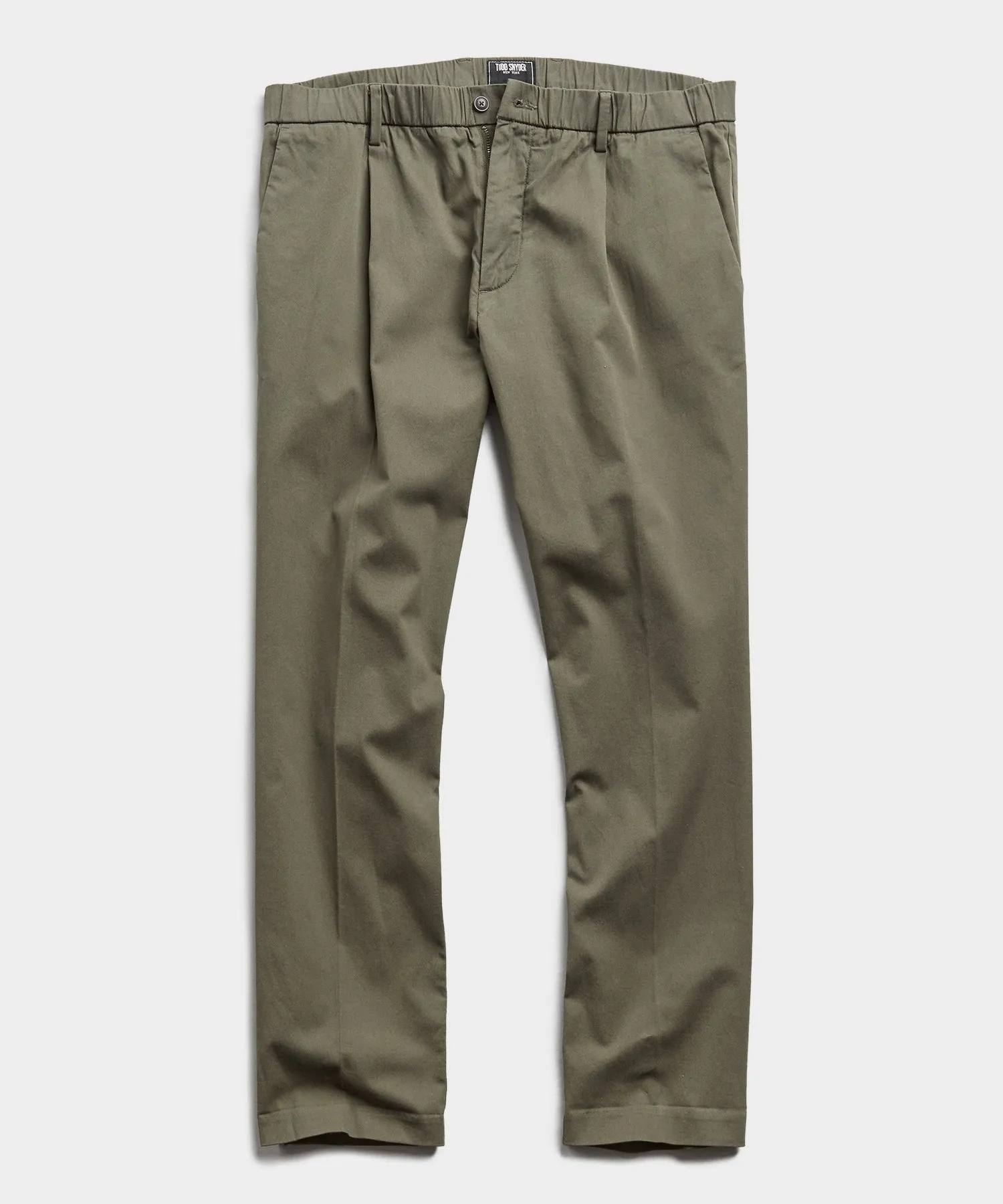 The Pleated Pant in Olive Oil