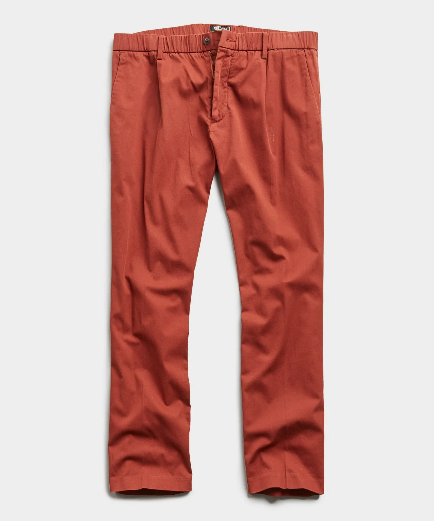 The Pleated Pant in Rust