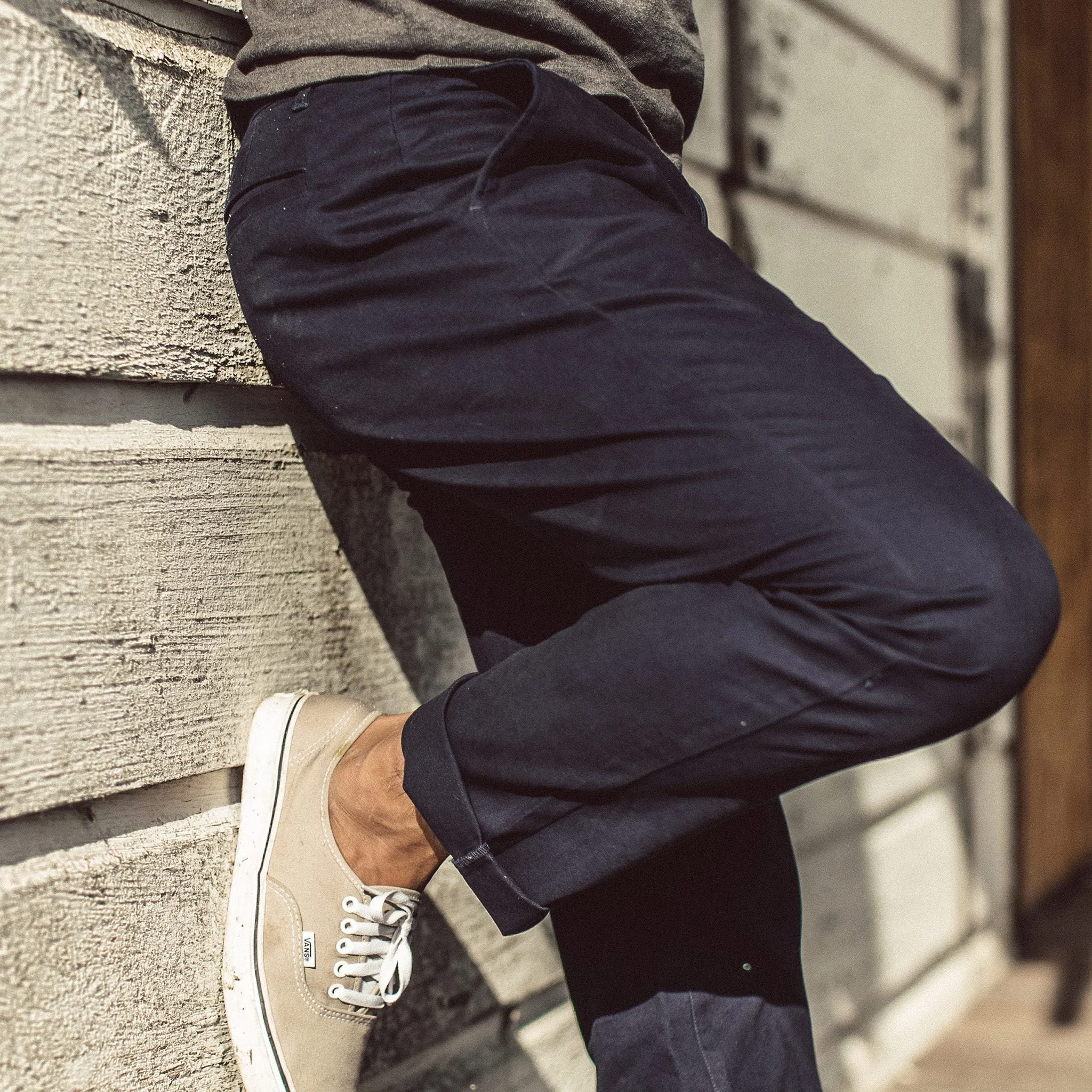 The Slim Chino in Organic Navy