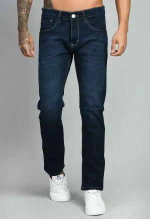 Tint Blue Lycra Straight Fit Jeans