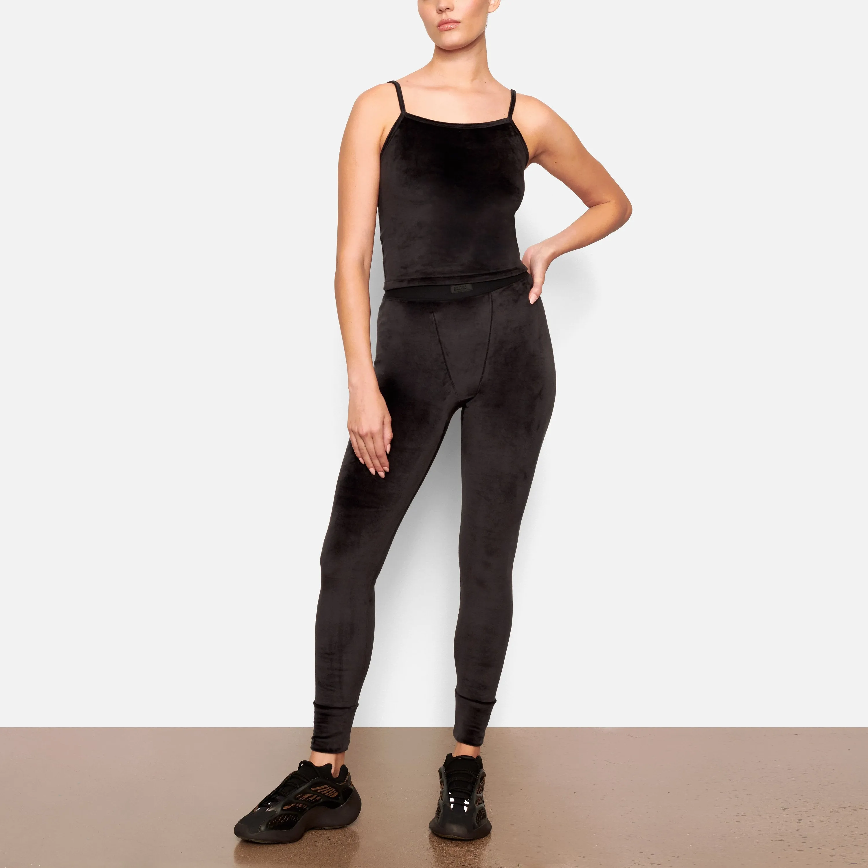 VELOUR LEGGING | SOOT