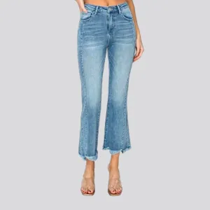 Women's cropped-bottoms jeans