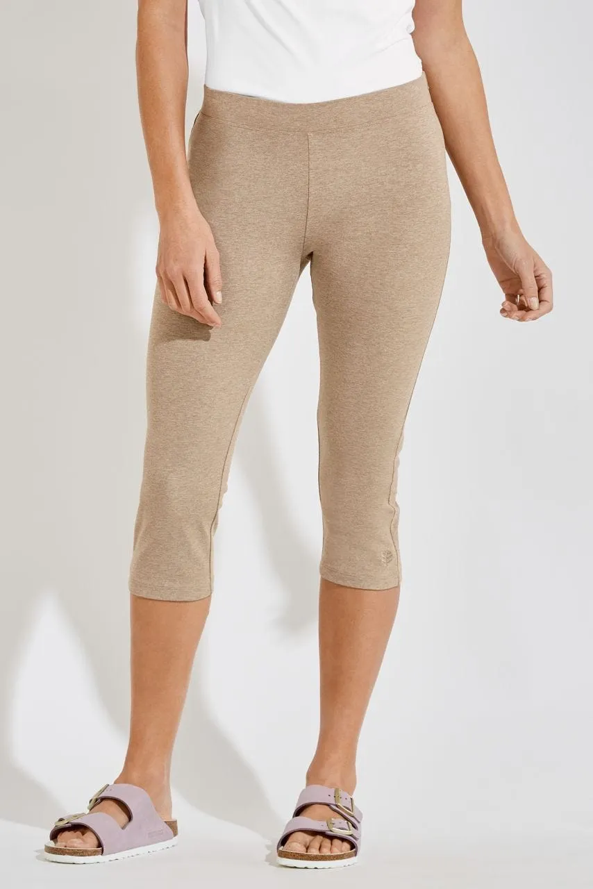 Women's Monterey Summer Capris  |  Dark Taupe Heather